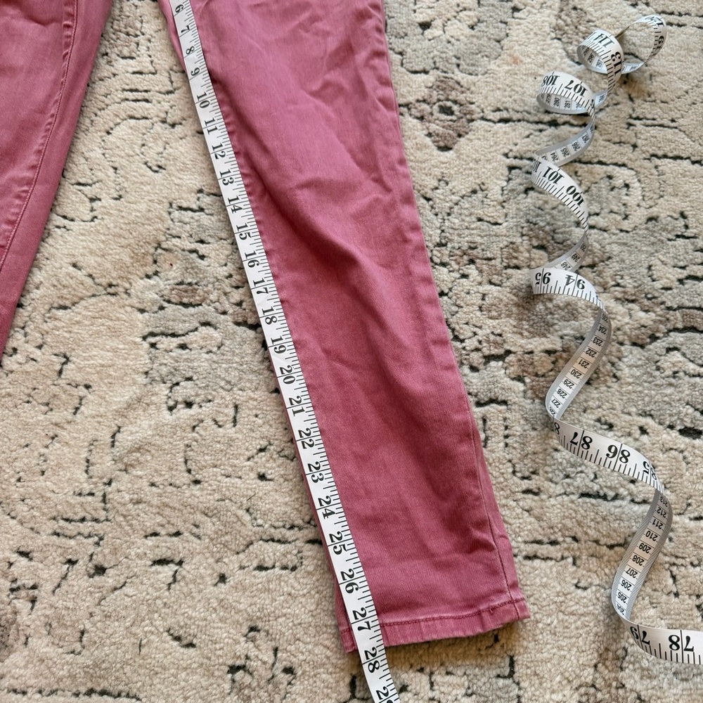 Nicole Miller SoHo High Rise Rose Pink Skinny Jeans - Picture 7 of 10